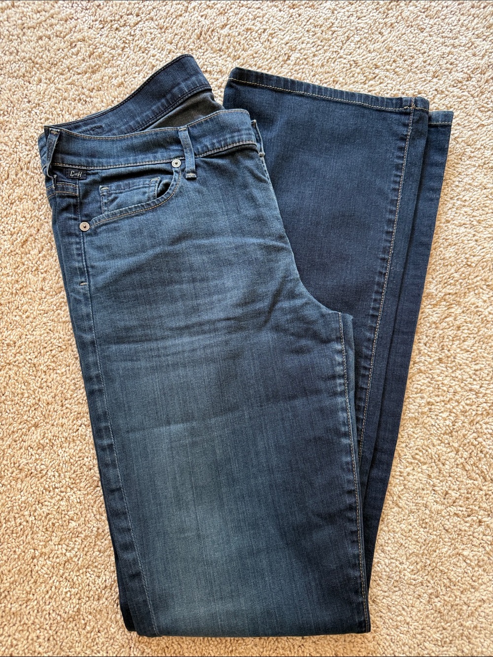 Citizens Of Humanity Women's “Amber” Dark Blue medium rise Boot Cut Jeans